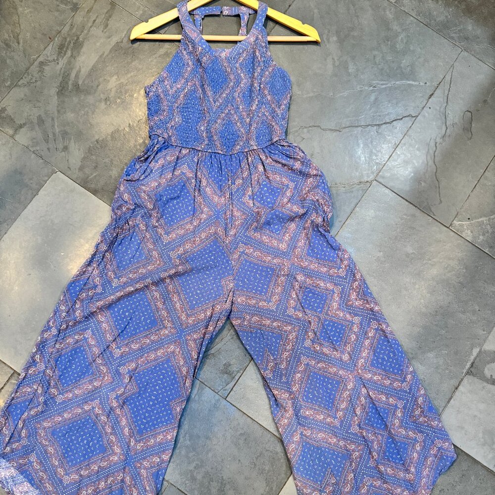 Blue Summer Jumpsuit Size M